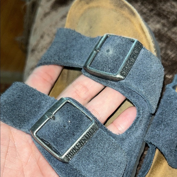 Birkenstock Blue Suede Sandals - Picture 8 of 9